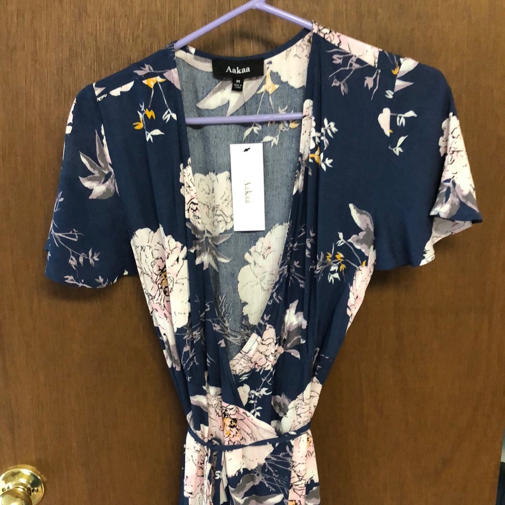 NWT Maxi Floral Wrap Dress